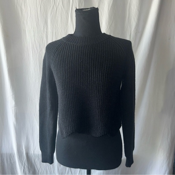 Wilfred Classic Black Knit Sweater Italian Yarn Wool - Picture 2 of 10